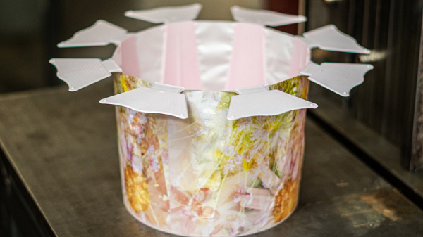 Bloomie 生活花瓶，使用 Bloom-in-Box 的再生材料注塑成型